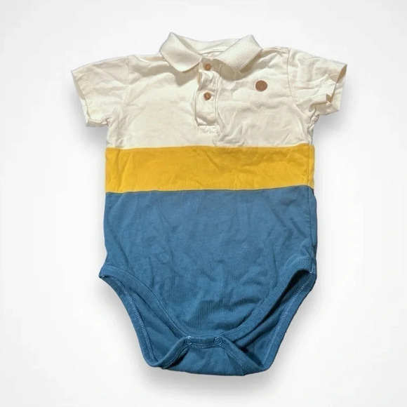 4/$20 Offcorss  Polo Beige Onesie - Picture 1 of 4